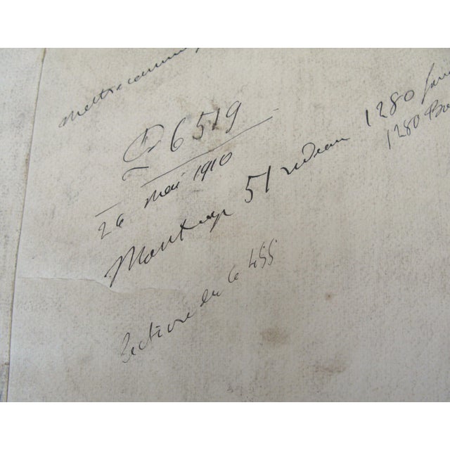 1900 - 1909 Antique Textile Design For Sale - Image 6 of 6