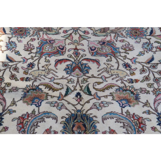 Mid 20th Century Monumental 100% Wool Floral Animal Birds Area Rug Carpet 19' X 12' For Sale - Image 6 of 12