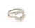 Late 20th Century Diamond Insert 14k White Gold Ring - Size 6 For Sale - Image 5 of 6