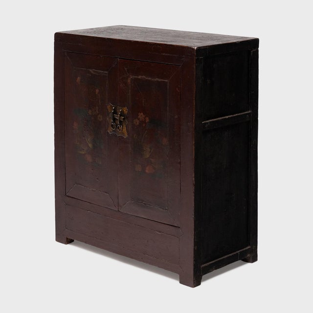Chinese Chinese Duck & Lotus Locking Cabinet, C. 1900 For Sale - Image 3 of 6