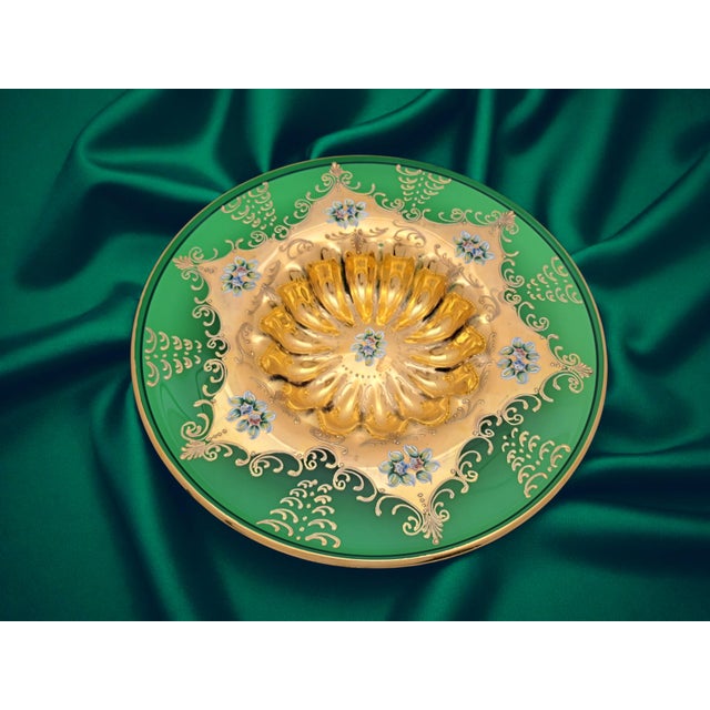 Metal Murano Glass Tre Fuochi Centerpiece, 1970s For Sale - Image 7 of 10