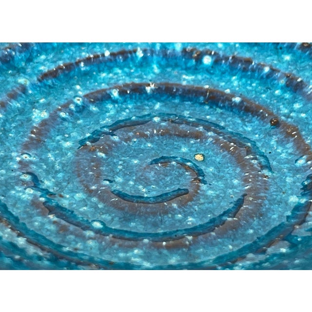 Blue Mid-Century Modern Danish Studio Pottery Bowl Ulrik Lundbergh Ebeltoft, Denmark, 1960s For Sale - Image 8 of 13
