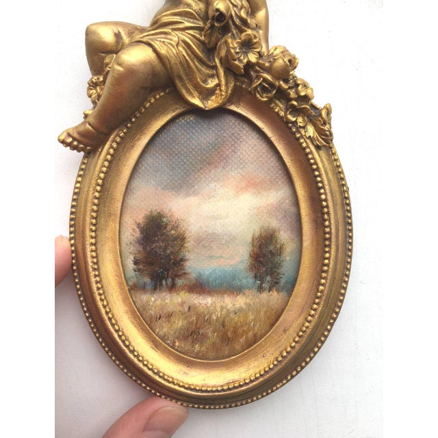 Set of 3 Hand-Painted Original Miniature Oil Landscapes "Angelic Symphony" by Valeriya Serova For Sale - Image 12 of 14