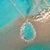 Persian Turquoise Diamond Pendant With Chain 17" 14k WG 9.9 TCW Certified For Sale - Image 14 of 18