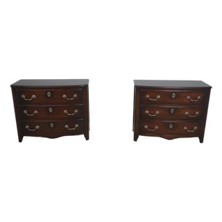 Pair Baker Milling Road French Style Commode Chests For Sale
