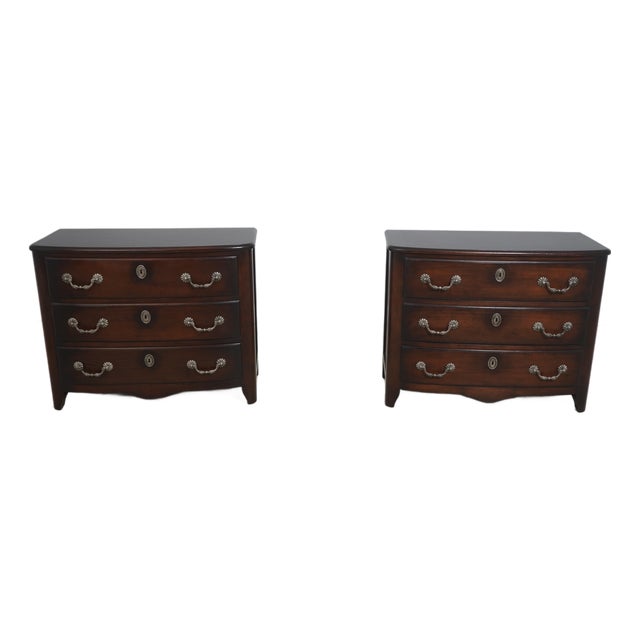 Pair Baker Milling Road French Style Commode Chests For Sale