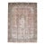 1970s Vintage Persian Handmade Wool Cotton Light Brown Area Rug For Sale
