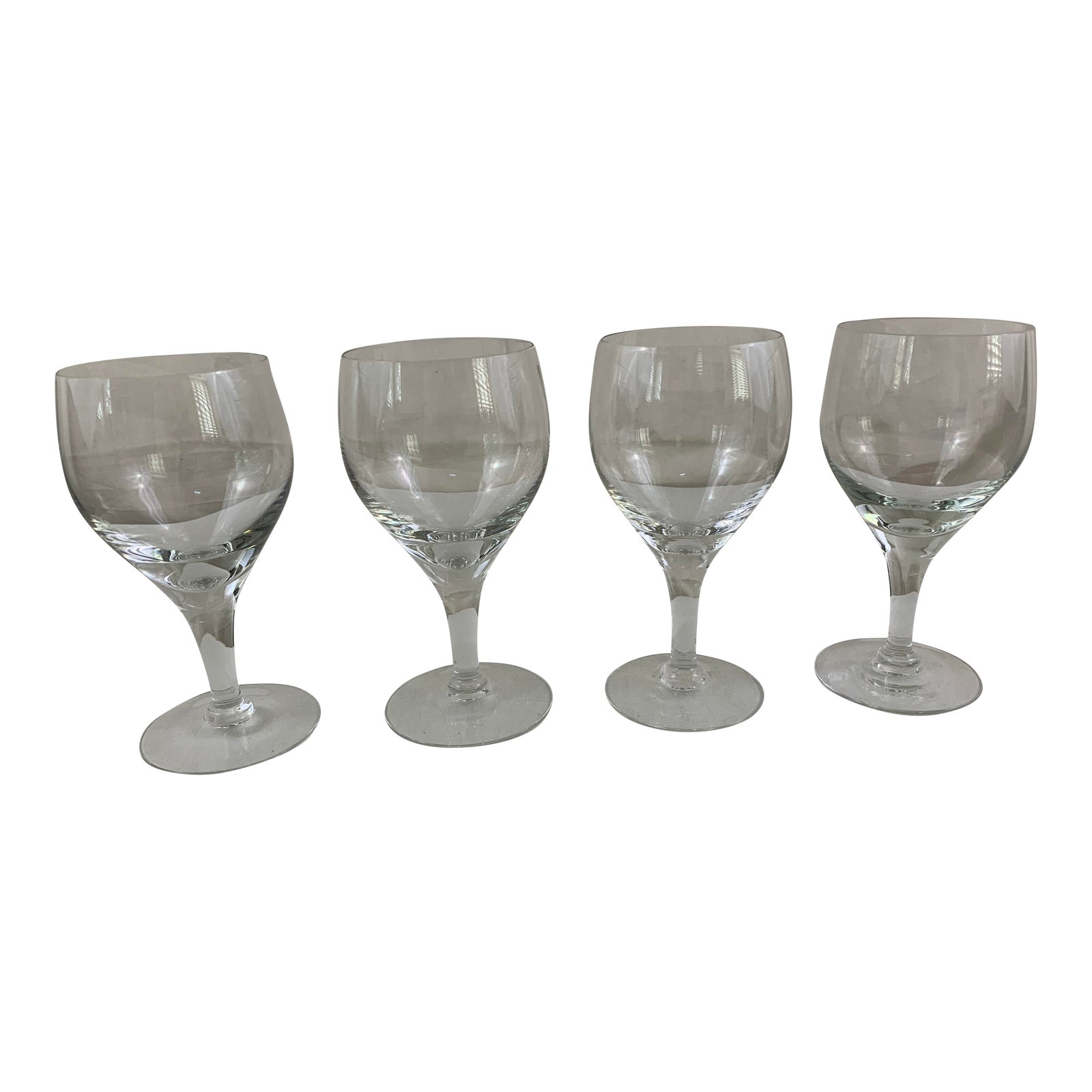 1980s Orrefors Illusion Wine Glasses Set of 4 Chairish