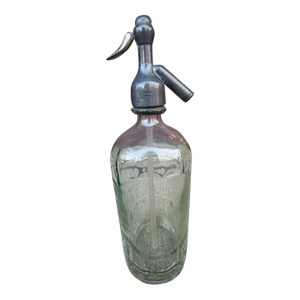 1920s French Glass Seltzer Bottle