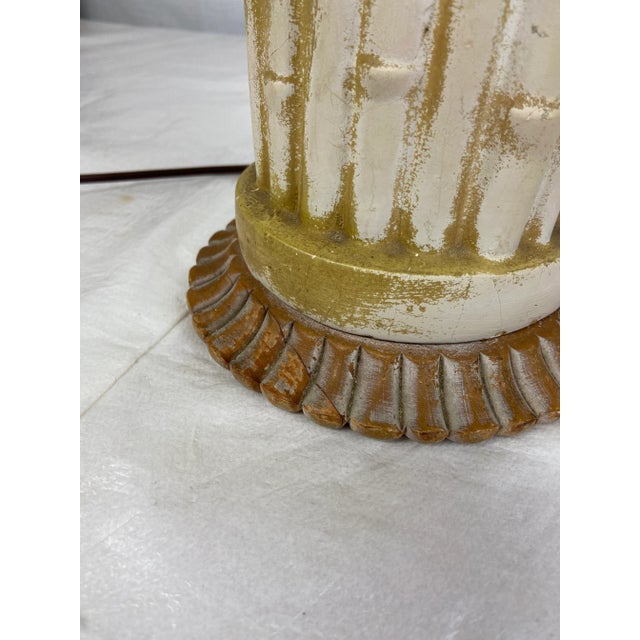 Faux Bamboo Bundle Lamp For Sale - Image 11 of 13