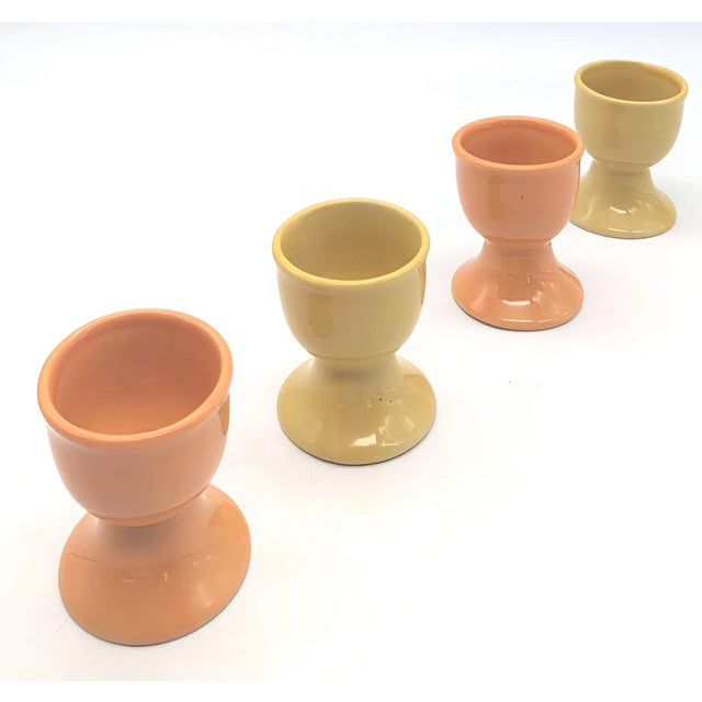 1970s Ceramic Egg Cups, Set of 4 For Sale In Miami - Image 6 of 11