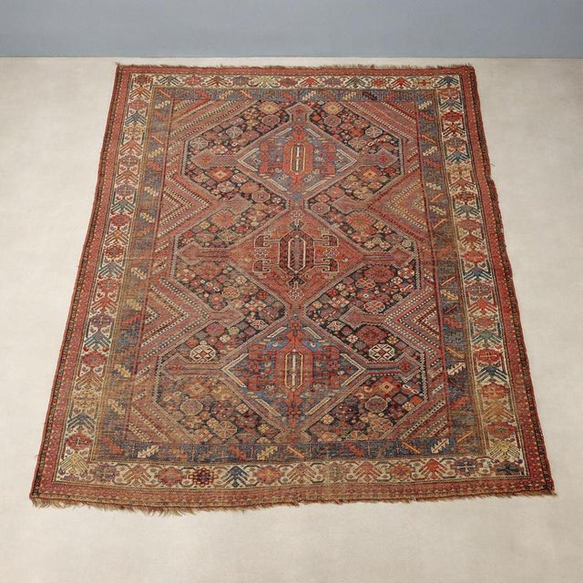 Kaskay Rug in Wool For Sale - Image 3 of 8