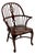 Vintage Windsor Armchair in the English Country Tradition, Refined Form With Companion Chair Available For Sale
