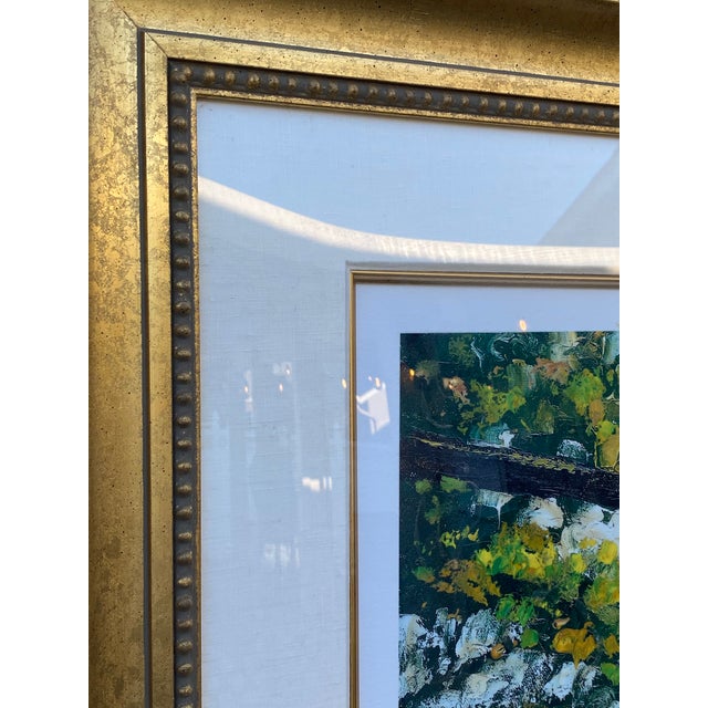 1990s Howard Behrens Impressionist Mediterranean Floral Terrace Serigraph - Signed, Limited Edition 106/175 For Sale - Image 12 of 14
