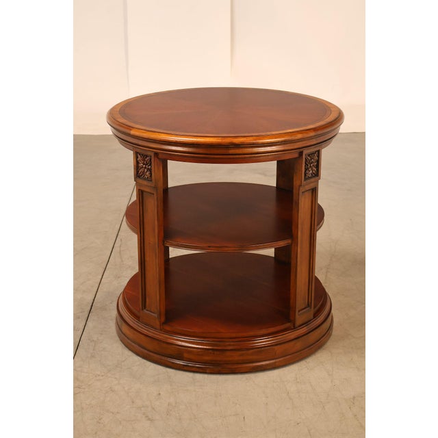 Ethan Allen Townhouse Collection Round Library Side Table For Sale - Image 14 of 18