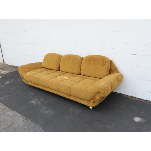 Mid Century Modern Long Gondola Sofa Adrian Pearsall Style 6387 For Sale - Image 11 of 12