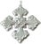 American Set of 7 Reed & Barton Sterling Silver Christmas Ornaments – Cross & Star Series (1970s–2000s) For Sale - Image 3 of 13