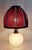 Vintage Table Lamp with Relief Glass Base and Sequin Shade from Lamplove, 1970s For Sale - Image 12 of 12