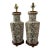 Vintage Pink Porcelain Cherry Blossom Lamps, a Pair For Sale