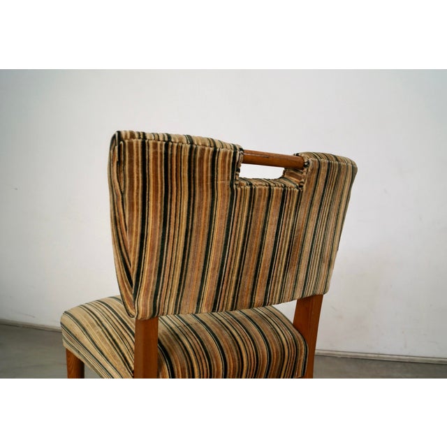 1950’s Mid-Century Modern Velvet Side Chair For Sale - Image 10 of 12