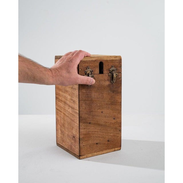 Wood Antique French Wooden Box For Sale - Image 7 of 12