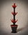 Italian Red and Black Murano Glass Cactus Sculpture, 2000s For Sale - Image 7 of 10