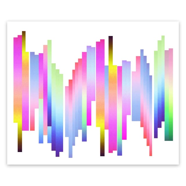 Contemporary Abstract Photographic C-Print on Canson Platine Fibre Rag "Sonoptic Parallels #16" by Anne Senstad For Sale - Image 4 of 4