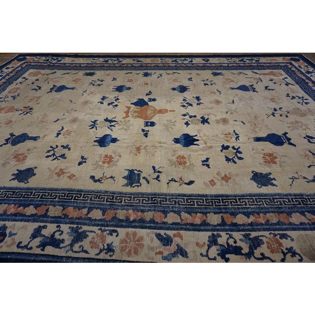 19th Century W. Chinese Ningxia Carpet ( 10'6" x 15' - 320 x 457 )