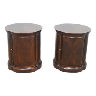 Henredon Walnut Nightstands a Pair For Sale