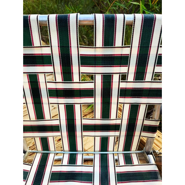 Vintage Rio Backyard Collection Aluminum Webbed Patio Chairs, Pair For Sale In Panama City, FL - Image 6 of 14