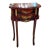 French Style Hand-Painted Accent Table With 2 Drawers & Gilded Brass Hardware For Sale