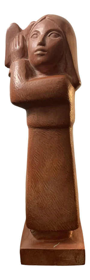 1970s Cleo Hartwig Figurative Peace Sculpture