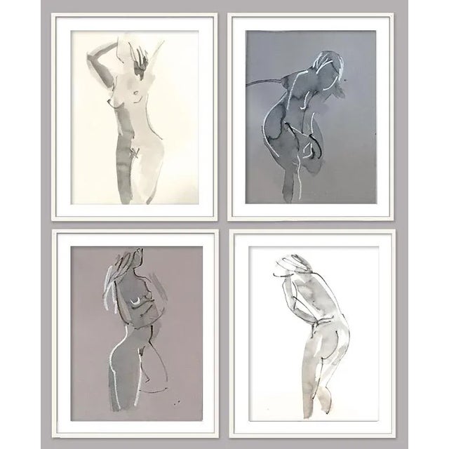 Figurative "One Minute Pose Nude #117.9" Painting by Gretchen Kelly For Sale - Image 3 of 4