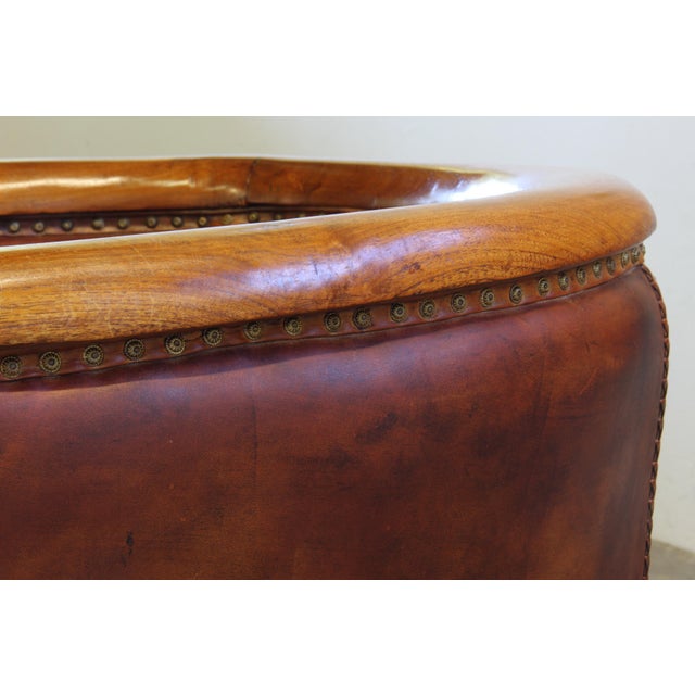 Vintage Leather Club Chairs, 1920s, Set of 2 For Sale - Image 4 of 15