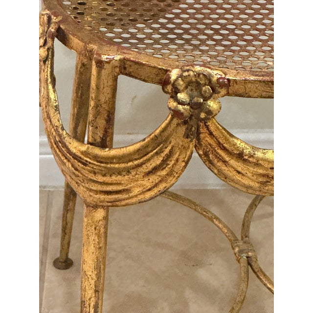Vintage Italian Hollywood Regency, Gilt Draped Twist Rope Dressing ...