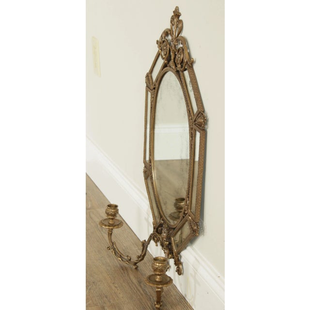 Renaissance Brass Renaissance Style Girandole Mirror For Sale - Image 3 of 13
