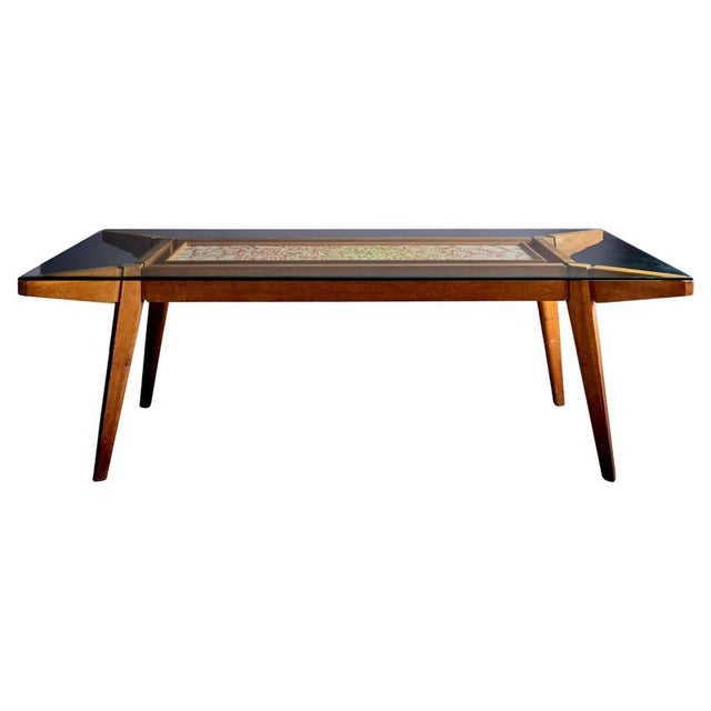Italian Dining Table with Handcrafted Terrazzo Inlay by Felix Muhrhofer, 1940s For Sale - Image 6 of 6
