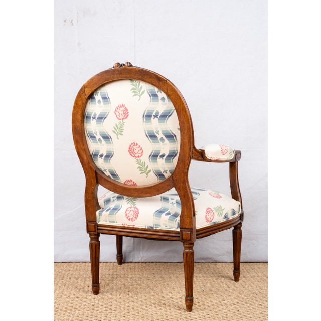 Wood Pair of Antique French Armchairs For Sale - Image 7 of 9