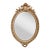 Large French Belle Époque Era Gilded Oval Mirror For Sale