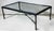 Diego Giacometti Painted Wrought Iron Cocktail Table With Glass by Paul Ferrante