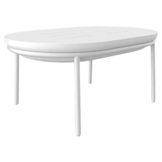 Lace White 90 Low Table by Mowee For Sale