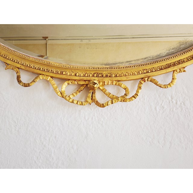 Traditional Antique Early 20th Century Adam Style Giltwood Mirror For Sale - Image 3 of 16