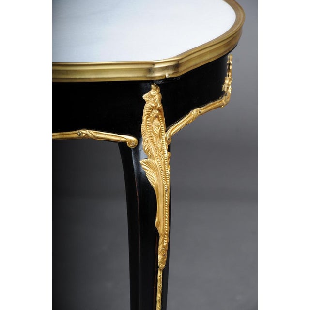 20th Century French Louis XV Style Salon Side Table in Style of F. Linke For Sale - Image 12 of 15