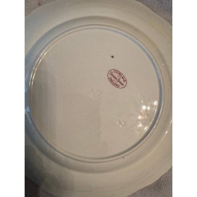 Victorian Antique Copeland Spode Red Transferware Ironstone Plate – 10″, England For Sale - Image 3 of 4