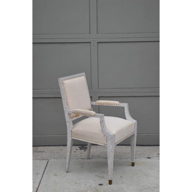 André Arbus 1940s Vintage Andre Arbus Inspired Chic French Armchair For Sale - Image 4 of 10