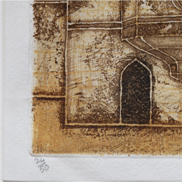 Modern Harrow, Valerie Thornton Etching with Aquatint For Sale - Image 3 of 5