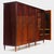 1920s Large Art Deco 5-Door Wardrobe in Flamed Mahogany, 1920s For Sale - Image 5 of 7