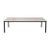 Brown Jordan Adapt 96” Outdoor Dining Table – Nebbia Dekton Stone Top – Contemporary Aluminum Frame For Sale