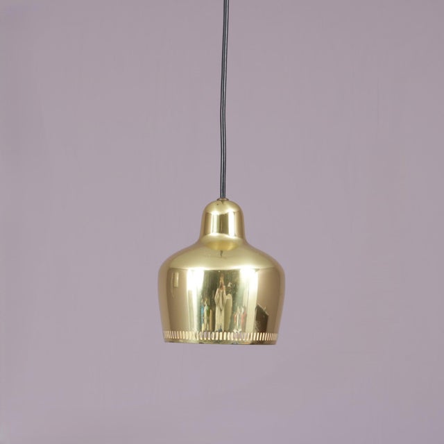 Louis Poulsen Model Golden Bell A330S Hanging Lamp by Alvar Aalto for Louis Poulsen, Denmark, 1950s For Sale - Image 4 of 8