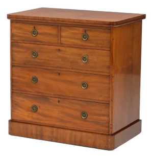 Brown Mahogany Chest, 1870s